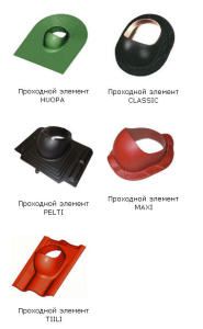 Passages for various types of roofing