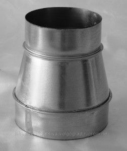 Round transition for ventilation
