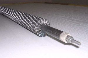 Heating element for heating with plates