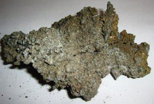 Slag after using bad pellets