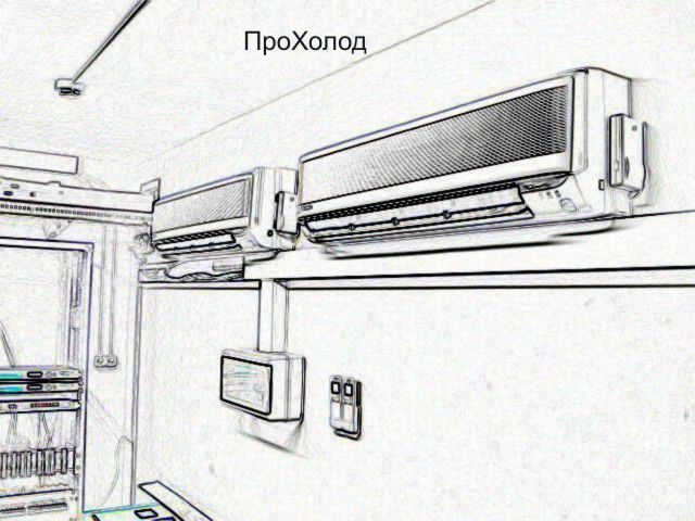 air conditioning of a small server room with split systems