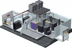server room with precision air conditioner
