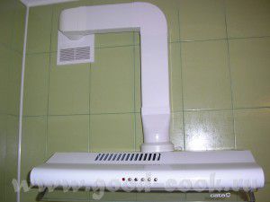 air duct made of rectangular PVC pipes