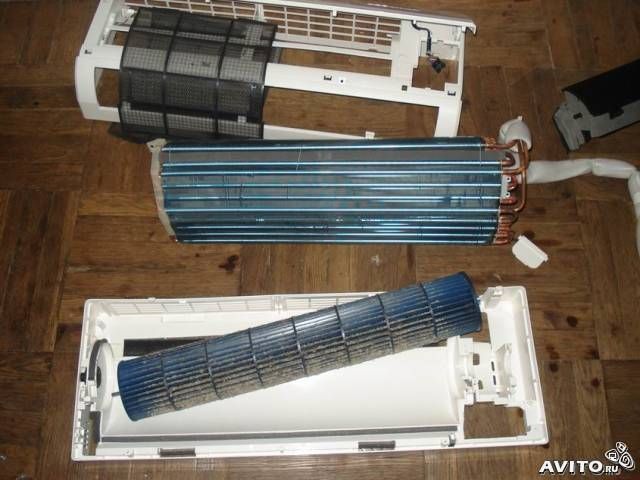 disassembled indoor unit