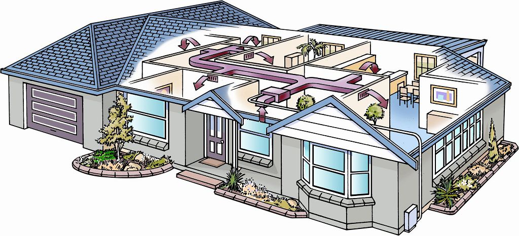 supply and exhaust ventilation of the cottage