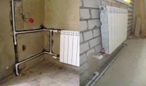 Concealed installation in the wall or floor