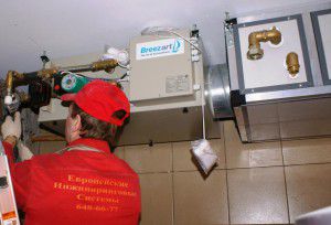 installation of a heat recovery unit