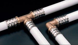 Reinforced-plastic pipes for heating