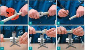 The procedure for soldering heating pipes