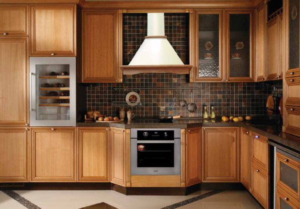 Hood in the interior of the kitchen
