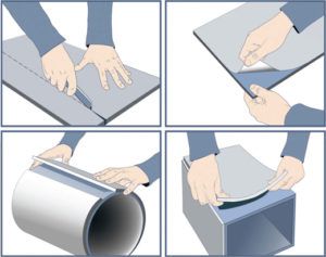 installation of insulating material