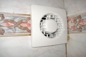 Hood in the bathroom
