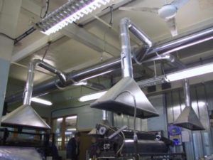 Local ventilation in production