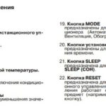 Description of control buttons